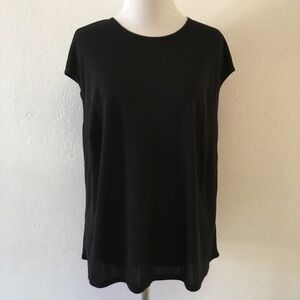 Tamotsu New York Black Blouse size 14 W